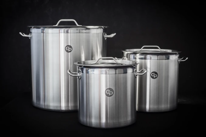 Garnek gastronomiczny ze stali nierdzewnej wysoki 71l z Pokrywką | GP.5007 | PREMIUM