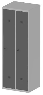 Szafa BHP 2-osobowa  600x 500x1700 (h) mm.