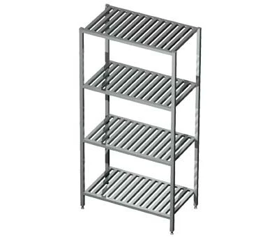 Regał magazynowy gretingowy 4-półkowy spawany 800x600x1800(h)mm