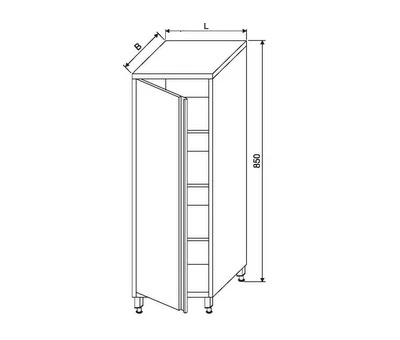 Szafa Magazynowa 500x600x1800(h)mm
