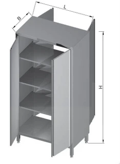 Szafa Przelotowa drzwi 2-skrzydłowe 800x600x1800(h) mm