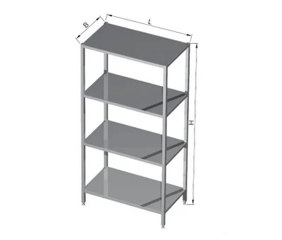 Regał magazynowy 4-półkowy spawany 1000x400x1800(h)mm