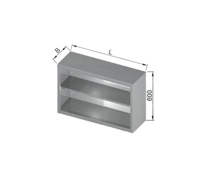 Szafka Wisząca Otwarta 1600x300x600(h) mm.