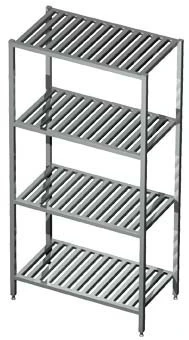 Regał magazynowy gretingowy 4-półkowy spawany 900x400x1800(h)mm