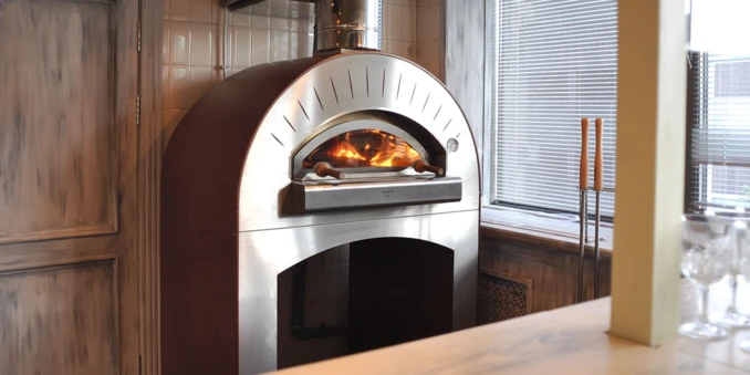 Piec do Pizzy opalany drewnem  na podstawie jezdnej | Quattro | ALFA FORNI - Commercial