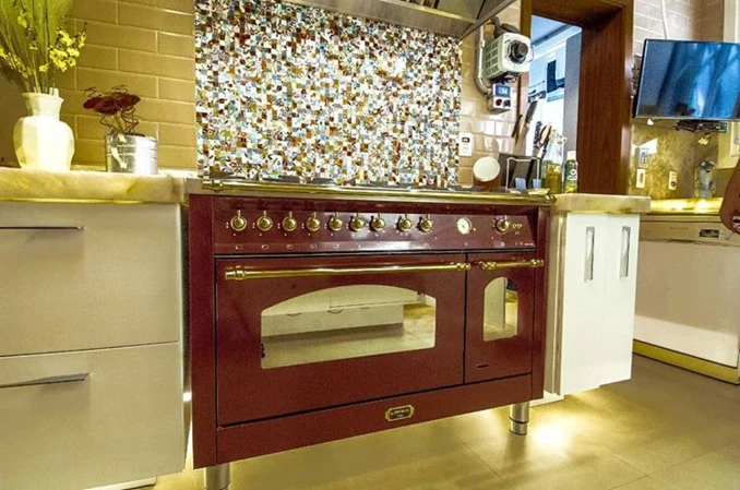 LOFRA | Kuchnia Gazowa | DOLCEVITA 120 | ROSSO BURGUNDY | RRD126MFT+E/2AEO