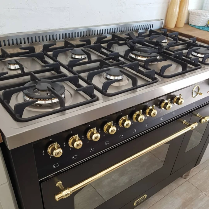 LOFRA | Kuchnia Gazowa | DOLCEVITA 120 | NERO MATT | RNMD126MFT+E/2AEO