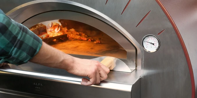 Piec Gazowy do Pizzy na podstawie jezdnej | Quattro PRO | Hybrid | ALFA FORNI - Commercial