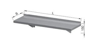 Półka Wisząca 1100x400x150(h)mm.