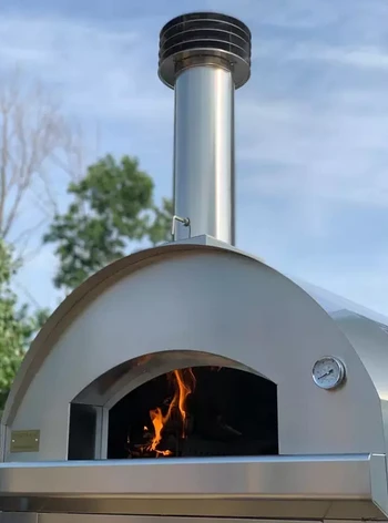 FONTANA - PIEC DO PIZZY OGRODOWY | OPALANY DREWNEM | MANGIAFUOCO | TOP | INOX