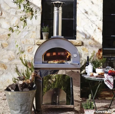 FONTANA - PIEC DO PIZZY OGRODOWY | OPALANY DREWNEM | MARGHERITA | GREY