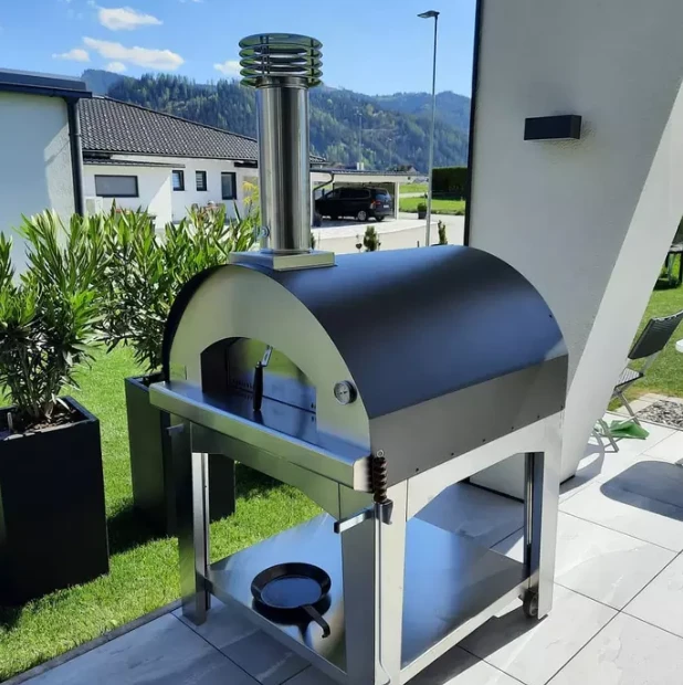 FONTANA - PIEC DO PIZZY OGRODOWY | OPALANY DREWNEM | MARINARA | GREY