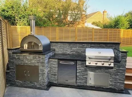 FONTANA - PIEC DO PIZZY OGRODOWY | OPALANY DREWNEM | MARGHERITA | TOP | GREY
