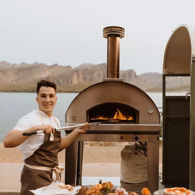 FONTANA - PIEC DO PIZZY OGRODOWY | GAZOWY | MANGIAFUOCO | TOP | INOX