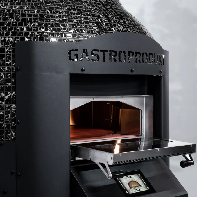 Piec obrotowy do pizzy elektryczny | GALADRI BLACK - 6 x Ø 300mm
