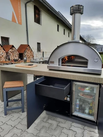FONTANA - PIEC DO PIZZY OGRODOWY | OPALANY DREWNEM | MARINARA | TOP | GREY