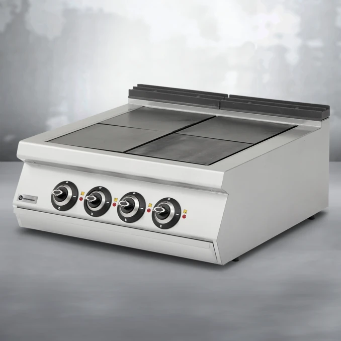 Kuchnia elektryczna gastronomiczna 4-płytowa SOLID | TIGER 700 | PREMIUM