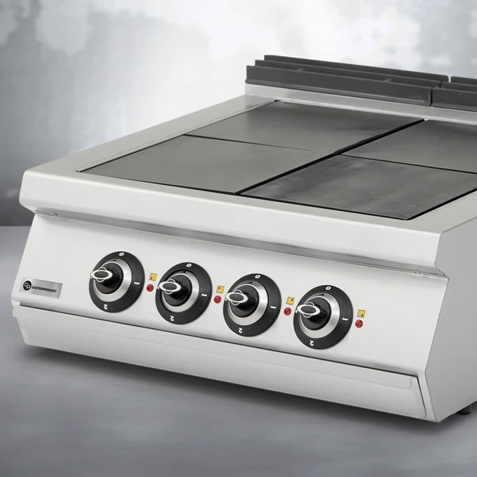 Kuchnia elektryczna gastronomiczna 4-płytowa SOLID | TIGER 700 | PREMIUM