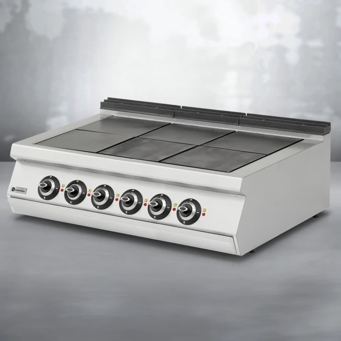 Kuchnia elektryczna gastronomiczna 6-płytowa SOLID | TIGER 900 | PREMIUM