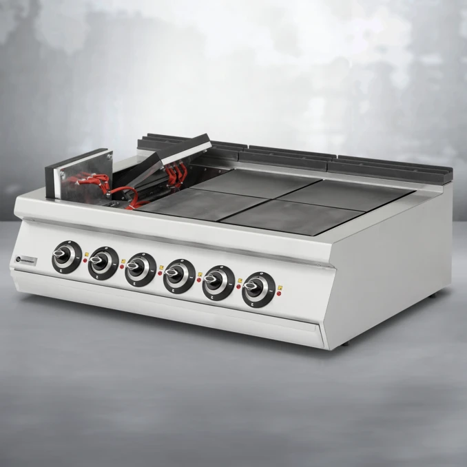 Kuchnia elektryczna gastronomiczna 6-płytowa SOLID | TIGER 900 | PREMIUM