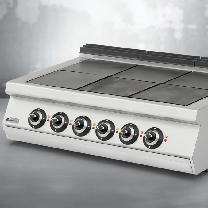 Kuchnia elektryczna gastronomiczna 6-płytowa SOLID | TIGER 900 | PREMIUM