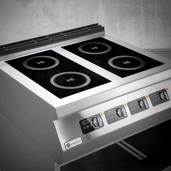 Kuchnia indukcyjna gastronomiczna 4-polowa | TIGER 700 | 12 kW | PREMIUM