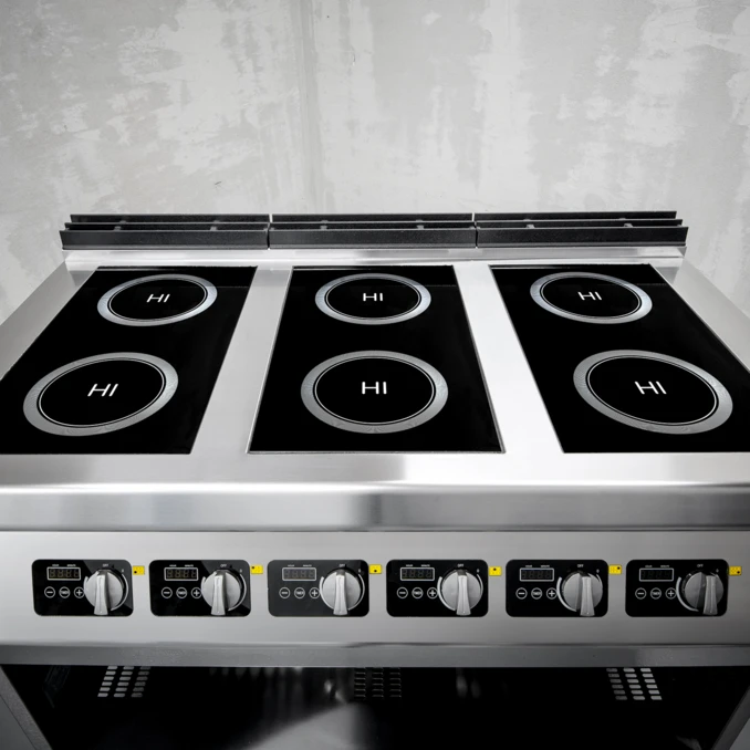 Kuchnia indukcyjna gastronomiczna 6-polowa | TIGER 700 | 18 kW | PREMIUM