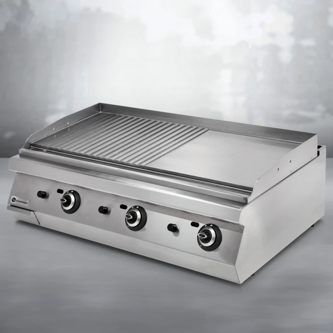 Grill gazowy – płyta gładka + ryflowana MAXI | TIGER 900 | PREMIUM