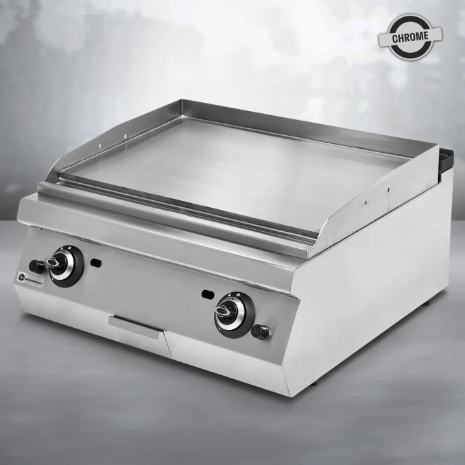 Grill gazowy – płyta gładka chromowana MEDIUM | TIGER 700 | PREMIUM