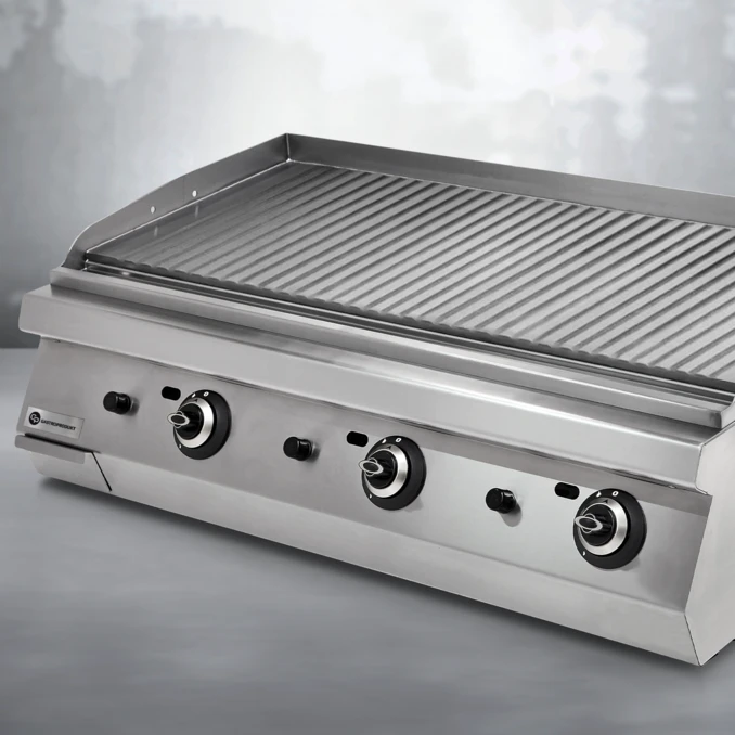 Grill gazowy – płyta ryflowana chromowana MAXI | TIGER 700 | PREMIUM
