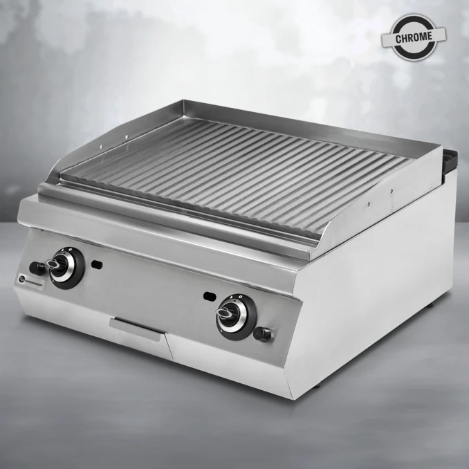 Grill gazowy – płyta ryflowana chromowana MEDIUM | TIGER 700 | PREMIUM