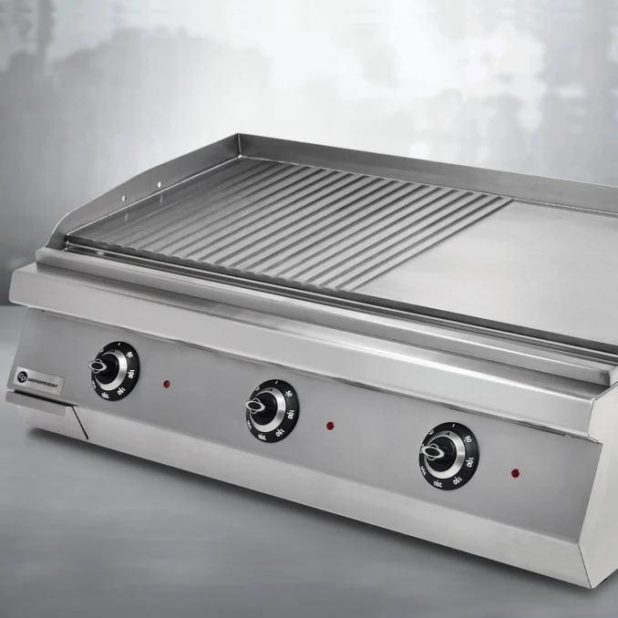 Grill elektryczny – płyta gładka + ryflowana MAXI | TIGER 700 | PREMIUM
