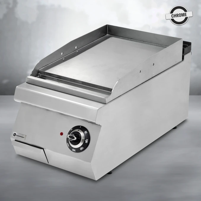 Grill elektryczny – płyta gładka chromowana MINI | TIGER 700 | PREMIUM