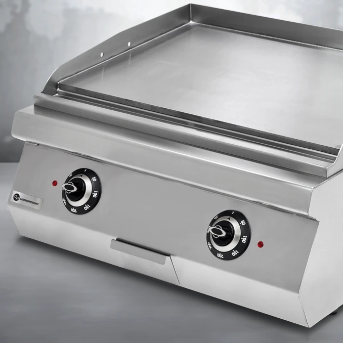 Grill elektryczny – płyta gładka chromowana MEDIUM | TIGER 700 | PREMIUM