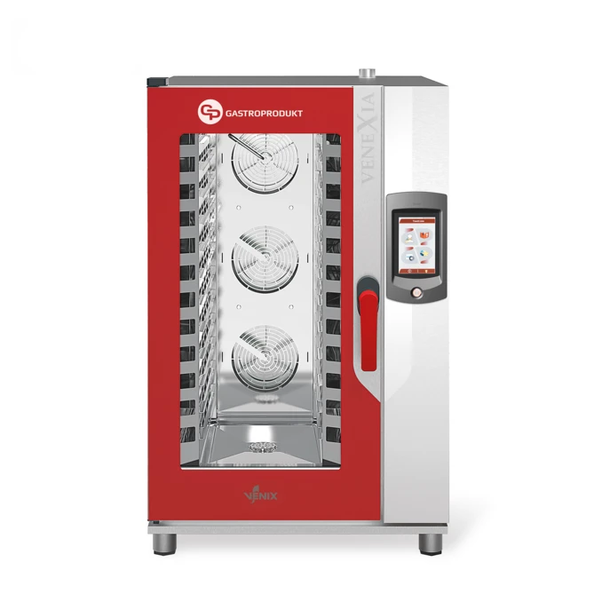 Piec Konwekcyjno Parowy GP | VENIX -  12 x 1/1GN VENEXIA - dotykowy | sonda | system myjący | PREMIUM + Podstawa