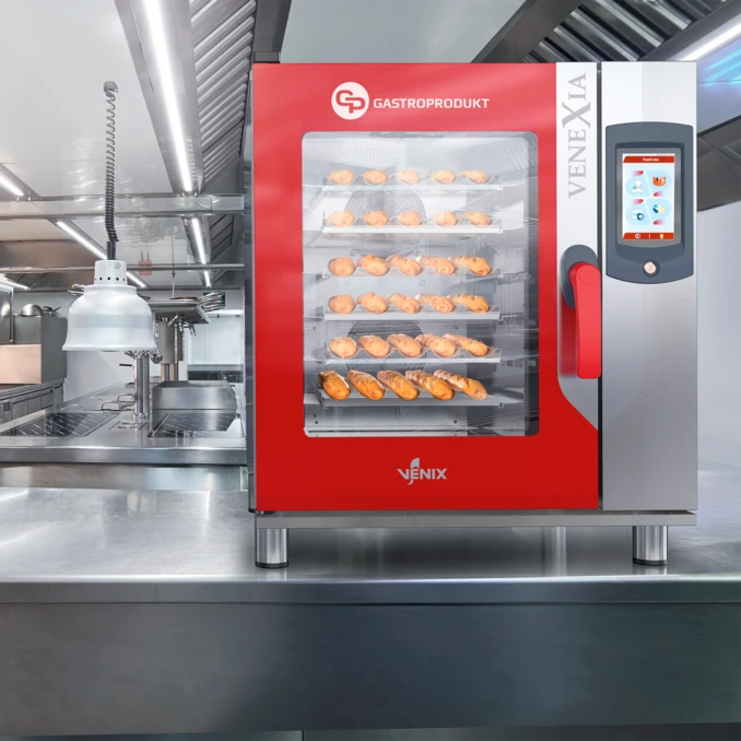 Piec piekarniczy elektryczny GP | VENIX - 10 x Blachy 600x400 mm VENEXIA | PREMIUM + Komora wzrostowa - 12 x Blachy 400x600mm