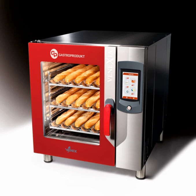Piec piekarniczy elektryczny GP | VENIX - 10 x Blachy 600x400 mm VENEXIA | PREMIUM + Komora wzrostowa - 12 x Blachy 400x600mm