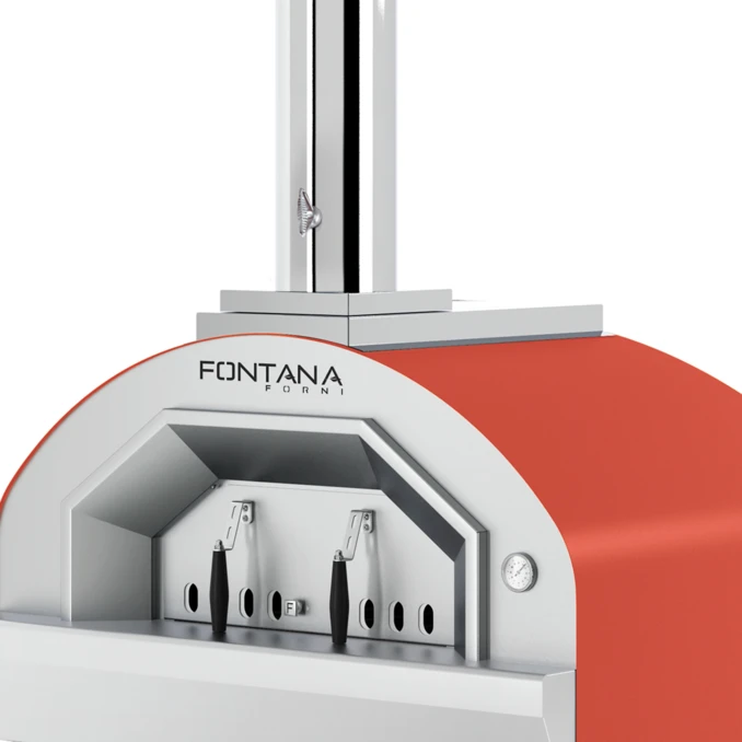 Piec do pizzy opalany drewnem | VULCANO RED | FONTANA PREMIUM