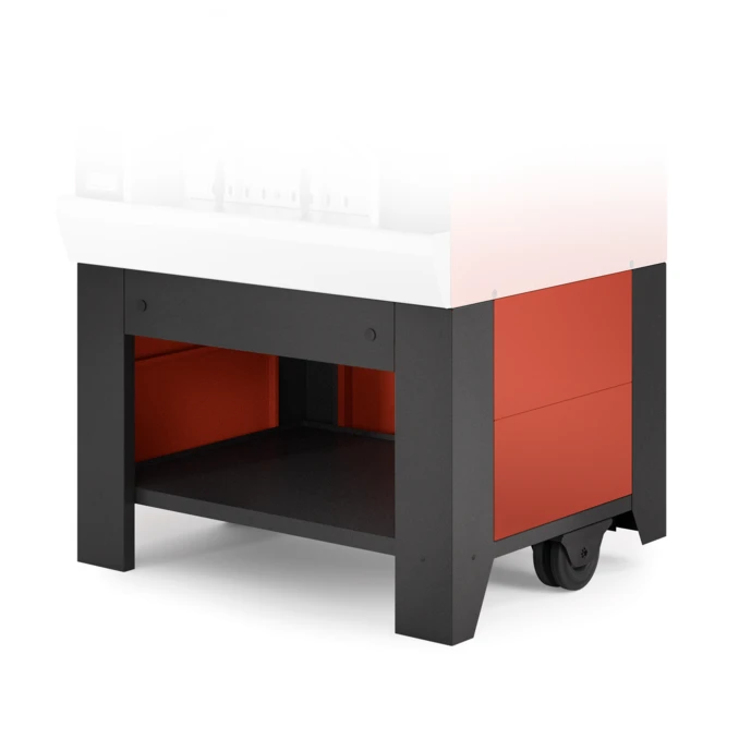 Piec do pizzy opalany drewnem na podstawie | VULCANO RED | FONTANA PREMIUM