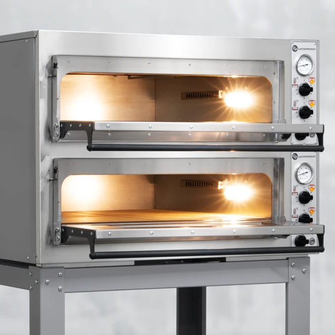 Piec do Pizzy 2- komorowy 4 x 33 cm | Rimini  Pro-44L + Podstawa 10001576