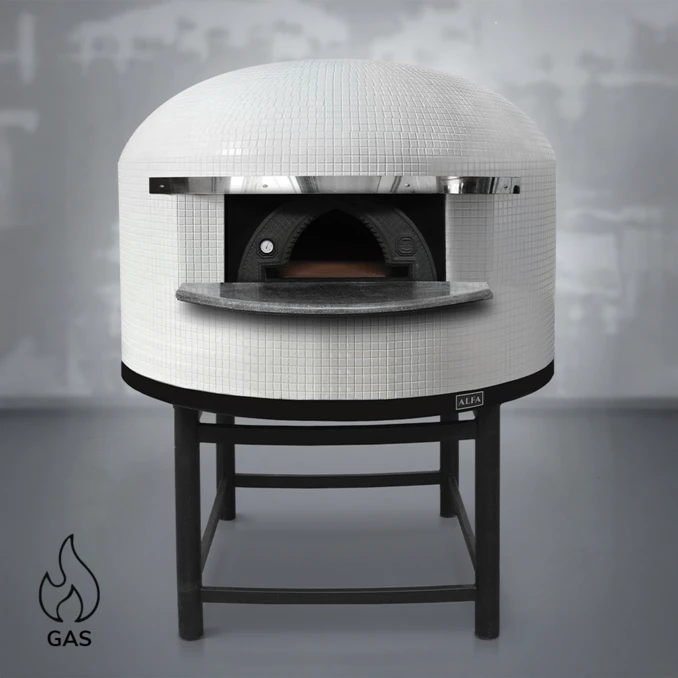Piec do pizzy gazowy | NAPOLI M150 – 8 szt. Ø 33 cm | ALFA FORNI – STANDARD | WHITE