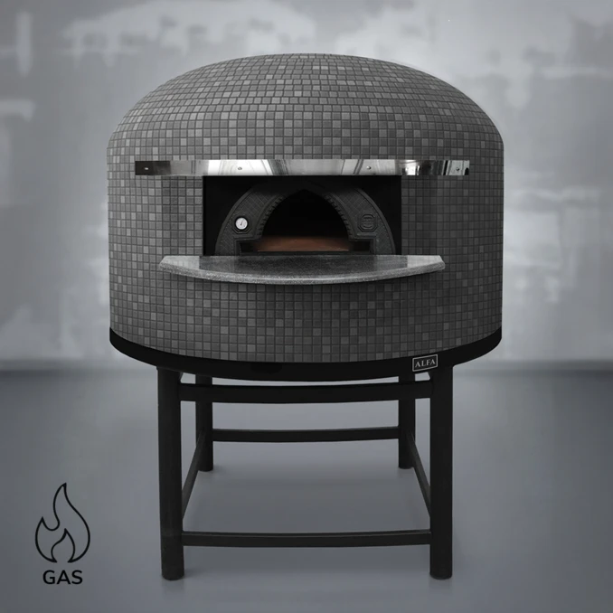 Piec do pizzy gazowy | NAPOLI M150 – 8 szt. Ø 33 cm | ALFA FORNI – STANDARD | GREY