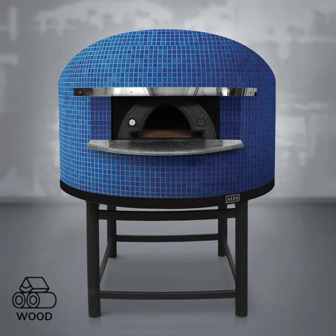 Piec do pizzy opalany drewnem | NAPOLI M90 – 3 szt. Ø 33 cm | ALFA FORNI – PREMIUM | BLUE