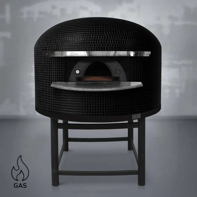 Piec do pizzy gazowy | NAPOLI M150 – 8 szt. Ø 33 cm | ALFA FORNI – PREMIUM | BLACK