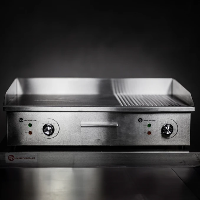 Płyta grillowa elektryczna | BBQ BIG | Ryflowana-Gładka  - PREMIUM