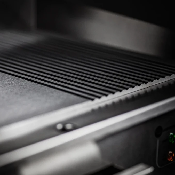 Płyta grillowa elektryczna | BBQ BIG | Ryflowana-Gładka  - PREMIUM
