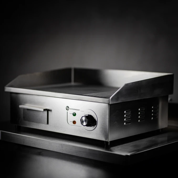 Płyta grillowa elektryczna | BBQ MINI | Ryflowana-Gładka  - PREMIUM