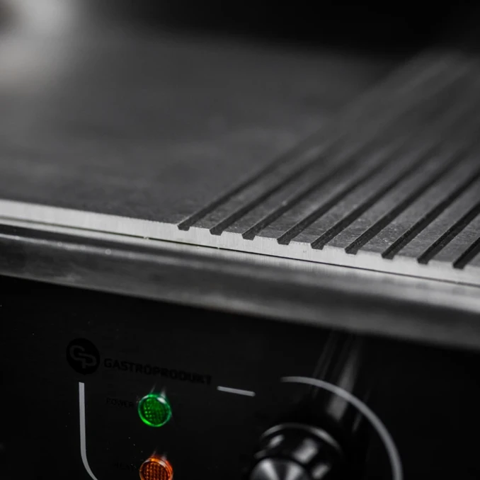 Płyta grillowa elektryczna | BBQ MINI | Ryflowana-Gładka  - PREMIUM