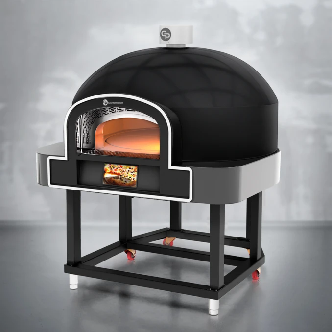Piec do pizzy elektryczny | RAVENNA BLACK – 6 szt. x średnica 300mm