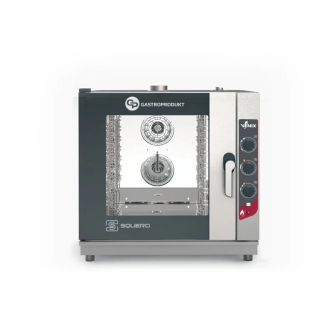 Piec Konwekcyjno Parowy Gazowy | VENIX - 7 x 1/1GN SQUERO MANUAL GAS